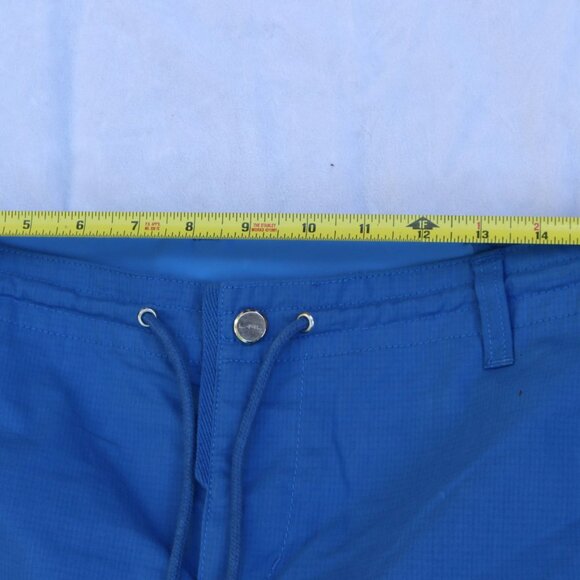 VINTAGE Y2K 8 Ralph Lauren Women's BLUE DRAWSTRING CROP Cargo Pants cotton nylon - Picture 6 of 16